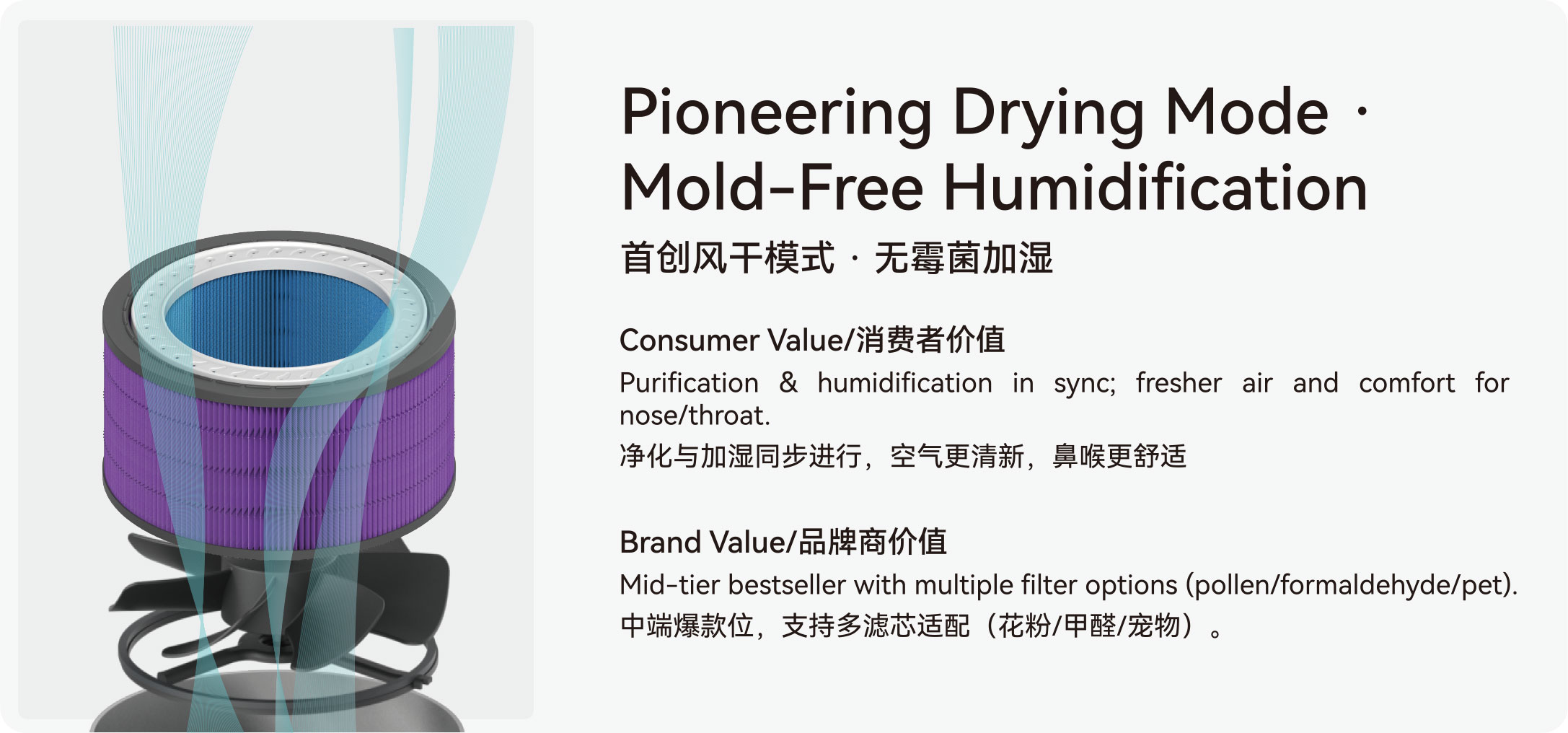 2 in 1·Pure Humidfier